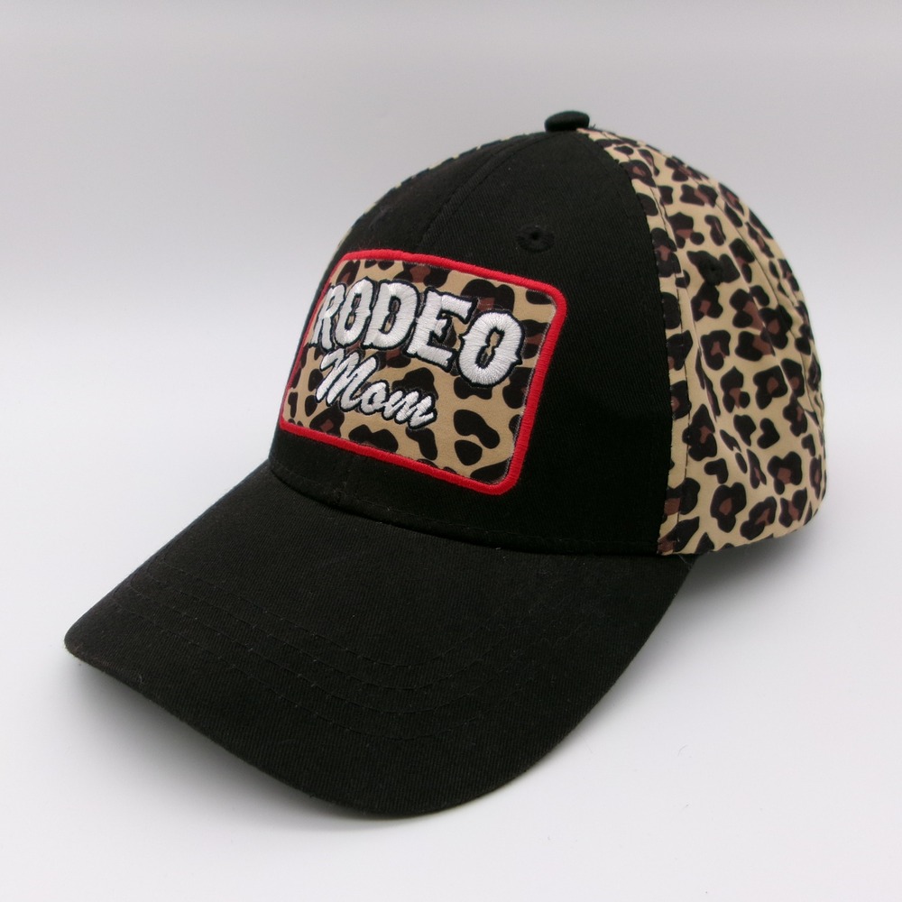 Ariat Rodeo Mom Leopard Print Snapback Baseball Cap Hat Black Brown A10034458